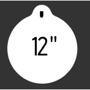 12" Round 3/8" Thick Slotted Hook