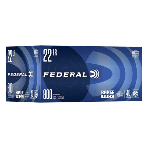 Federal Champion Training Target Range Pack Box 22 Long Rifle Rimfire Ammunition 800 Round Box