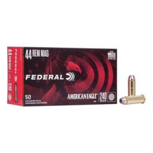 Federal American Eagle JHP 44 Remington Magnum Handgun Ammunition 50 Round Box
