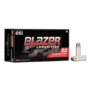 Blazer Ammunition Blazer JHP Aluminum Case 44 Remington Magnum Handgun Ammunition 50 Round Box