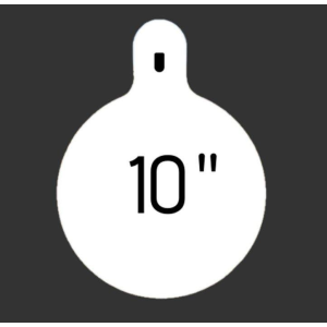 10" Round 3/8" Thick Slotted Hook