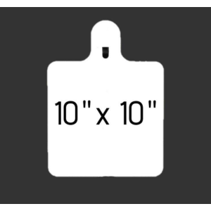 10" Square 3/8" Thick Slotted Hook