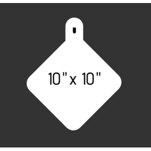 10" Diamond 3/8" Thick Slotted Hook