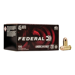 Federal American Eagle FMJ 45 ACP Handgun Ammunition 100 Round Box