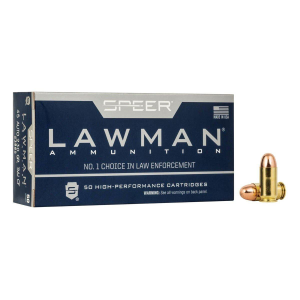Speer Lawman Clean-Fire Training TMJ 45 ACP Handgun Ammunition 50 Round Box