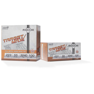 Fiocchi Target Max FMJBT SCHEELS Exclusive 223 Remington Rifle Ammunition 100 Round Box