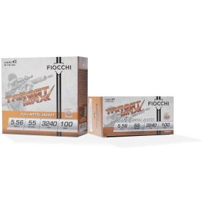 Fiocchi Target Max FMJ SCHEELS Exclusive 5.56x45mm NATO Rifle Ammunition 100 Round Box