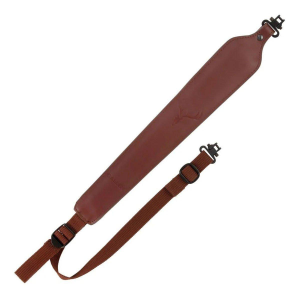 Allen Deer Head Padded Leather Rifle Sling