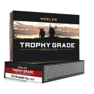 Nosler Accubond Long Range Trophy Grade 6.5 Grendel Rifle Ammunition 20 Round Box