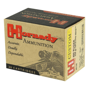 Hornady Custom XTP 480 Ruger Handgun Ammunition 20 Round Box