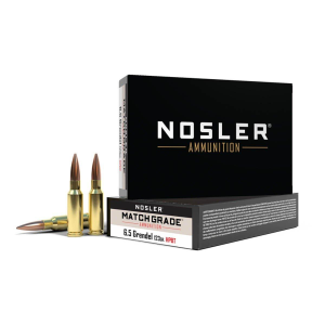 Nosler Custom Competition Match Grade 6.5 Grendel Rifle Ammunition 20 Round Box