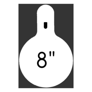 JC Steel 8" Round 3/8" Slick Slotted Hook Target