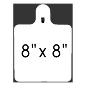 JC Steel 8" Square 3/8" Thick Slotted Hook Target
