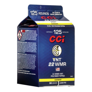 CCI VNT Tipped Varmint 22 Winchester Magnum Rimfire (WMR) Rimfire Ammunition 125 ct.