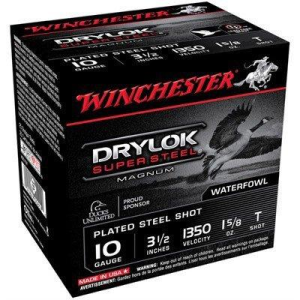 Winchester Drylok Super Steel HV Waterfowl 10 Gauge Shotshells 25 Round Box