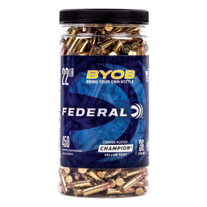 Federal Champion Hollow Point BYOB 450 Round Bottle 22 Long Rifle Rimfire Ammunition 450 ct.