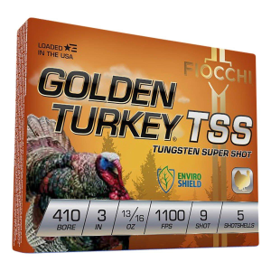 Fiocchi Golden Turkey TSS .410 Bore Shotshells 5 Round Box