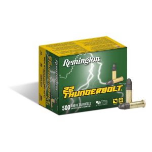 Remington 22 Thunderbolt 22 Long Rifle Rimfire Ammunition 500 Round Box