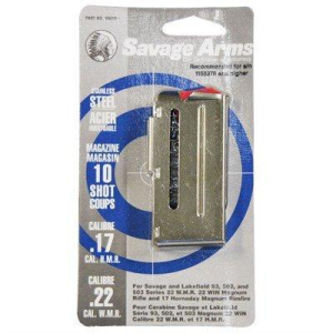 Savage 90-93 Magnum 17 HMR - 22 WMR 10 Round Steel Magazine