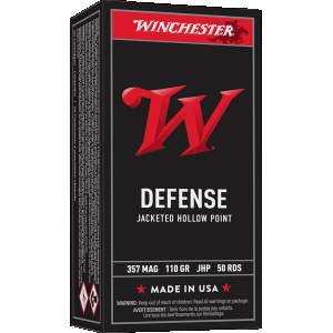 Winchester Defense 357 Magnum Handgun Ammunition 50 Round Box
