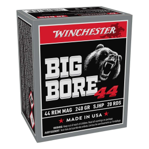 Winchester Big Bore 44 Remington Magnum Handgun Ammunition 20 Round Box