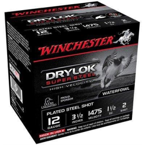 Winchester Drylok Super Steel HV Waterfowl Shotshells 12 Gauge Shotshells 25 Round Box