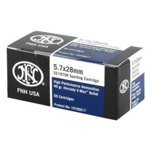FN Sporting Cartridge 5.7x28mm Handgun Ammunition 50 Round Box