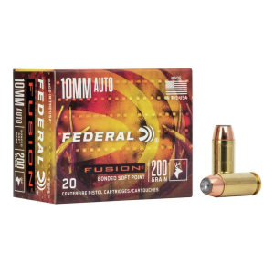 Federal Fusion 10mm Auto Handgun Ammunition 20 Round Box