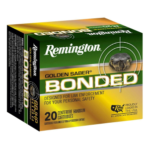 Remington Golden Saber Bonded JHP 357 SIG Handgun Ammunition 20 Round Box