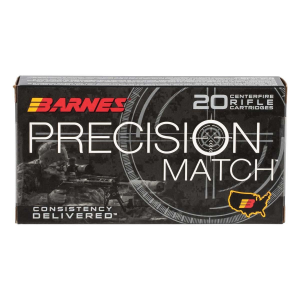Barnes Precision Match Burner OTM BT 6.5 Grendel Rifle Ammunition 20 Round Box
