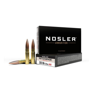 Nosler Custom Competition Match Grade 300 AAC Blackout Rifle Ammunition 20 Round Box