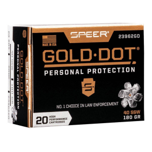 Speer Gold Dot Personal Protection 40 S&W Handgun Ammunition 20 Round Box