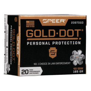 Speer Gold Dot Personal Protection 40 S&W Handgun Ammunition 20 Round Box