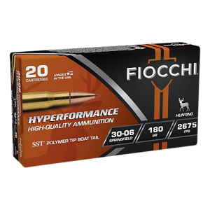 Fiocchi Hyperformance SST 30-06 Springfield Rifle Ammunition 20 Round Box