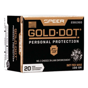 Speer Gold Dot Personal Protection 327 Federal Magnum Handgun Ammunition 20 Round Box