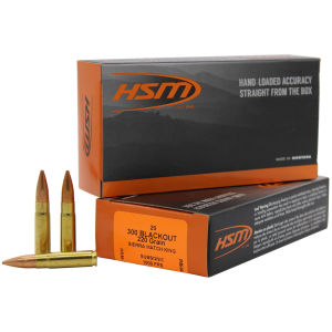 HSM Sierra MatchKing BTHP 300 AAC Blackout Rifle Ammunition 20 Round Box
