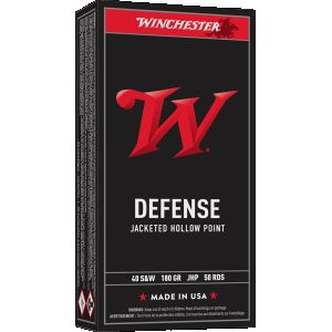Winchester Defense 40 S&W Handgun Ammunition 50 Round Box
