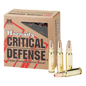 Hornady Critical Defense FTX 5.7x28mm Handgun Ammunition 25 Round Box