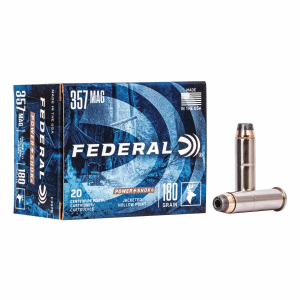 Federal Power Shok JHP 357 Magnum Handgun Ammunition 20 Round Box
