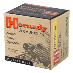 Hornady Custom XTP 38 Special Handgun Ammunition 25 Round Box