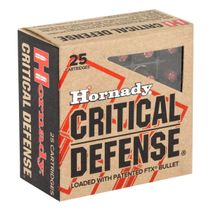 Hornady Critical Defense FTX 380 ACP Handgun Ammunition 25 Round Box