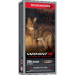 Winchester Varmint-X 204 Ruger Rifle Ammunition 20 Round Box