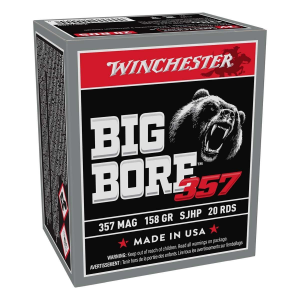 Winchester Big Bore 357 Magnum Handgun Ammunition 20 Round Box