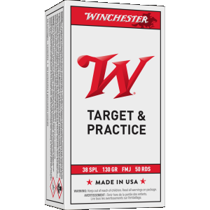 Winchester USA Target & Practice 38 Special Handgun Ammunition 50 Round Box