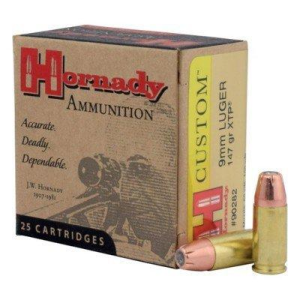 Hornady Custom XTP 9mm Handgun Ammunition 25 Round Box