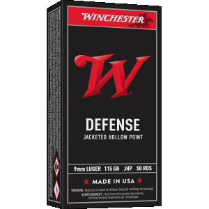 Winchester USA Defense 9mm Handgun Ammunition 50 Round Box