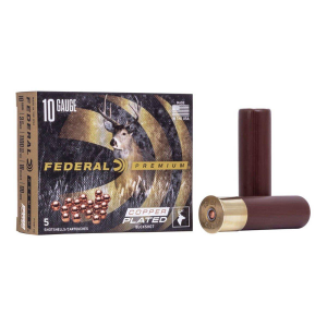 Federal Copper Plated Buckshot 10 Gauge Shotshells 5 Round Box