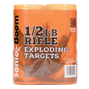 Sonic Boom 1/2lb Exploding Rifle Target 4-Pack