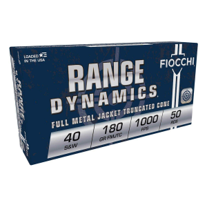 Fiocchi Dynamics FMJ 40 S&W Handgun Ammunition 50 Round Box