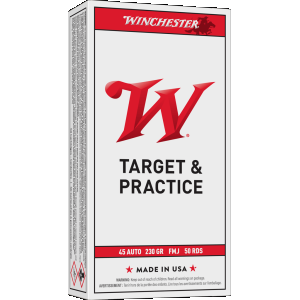 Winchester USA Target & Practice 45 ACP Handgun Ammunition 50 Round Box